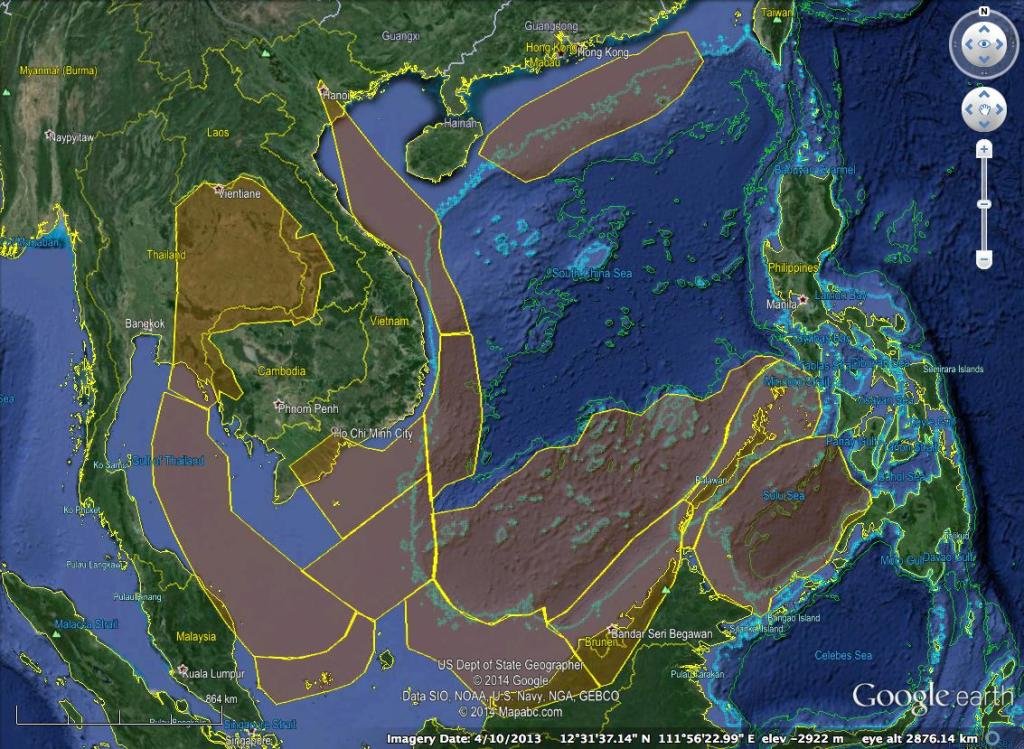 Figure . Sedimentary basins with prospective petroleum reserves, as identified by the US Energy Information Administration, shaded in orange. Bajo de Masinloc is located in area with no petroleum prospects. (Source: EIA)