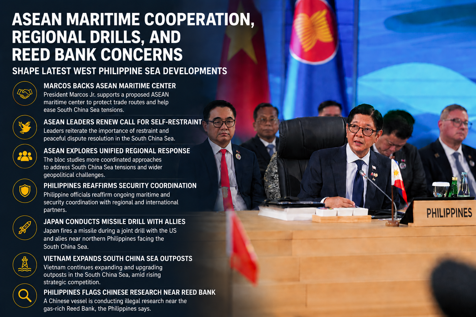ASEAN Maritime Coordination, Regional Military Activity, and Reed Bank Tensions Highlight Shifting Dynamics in the West Philippine Sea